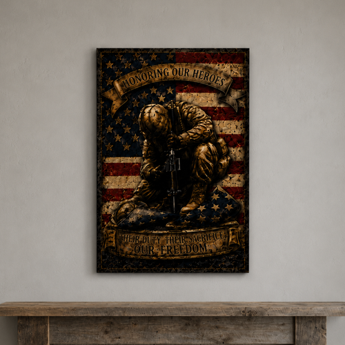 Handmade Military Wall Art